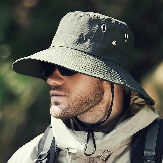 Men's Summer Fishing Hat with UV Protection – Bram-Green-State of Style