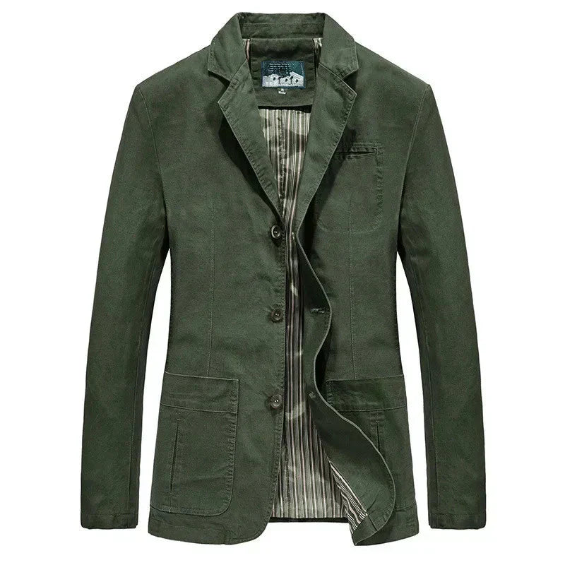 Men's Summer Jacket in Vintage and Military Styles – Viktor-Green-S-State of Style
