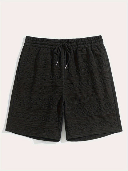 Men's Summer Shorts Basic Look with Drawstring Comfort - Finn (Buy 1 Get 1 FREE)-Black-S-Nora Luxe