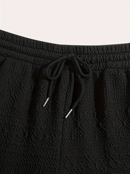 Men's Summer Shorts Basic Look with Drawstring Comfort - Finn (Buy 1 Get 1 FREE)-Black-S-Nora Luxe