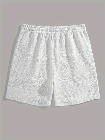 Men's Lightweight Casual Shorts with Elastic Waist - Pexav
