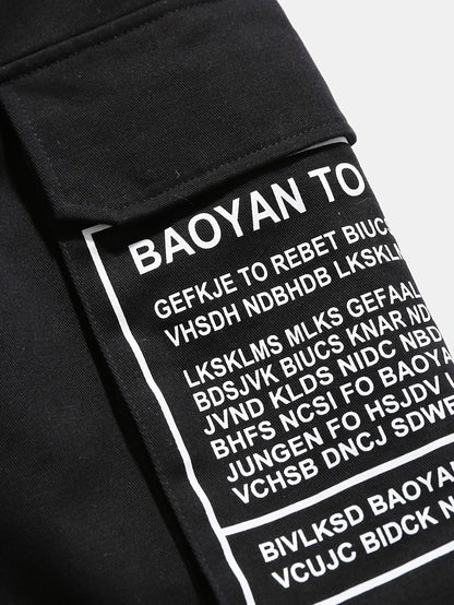 Men's Summer Shorts with Letter Print Street Style Look - Milan-S-Nora Luxe