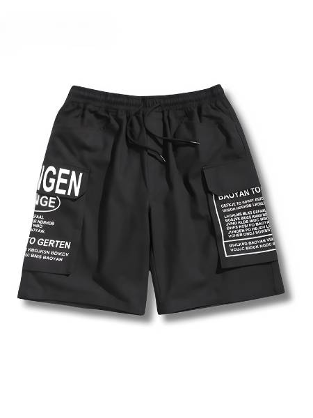 Casual Summer Shorts with Graphic Print Urban Style - Pexav