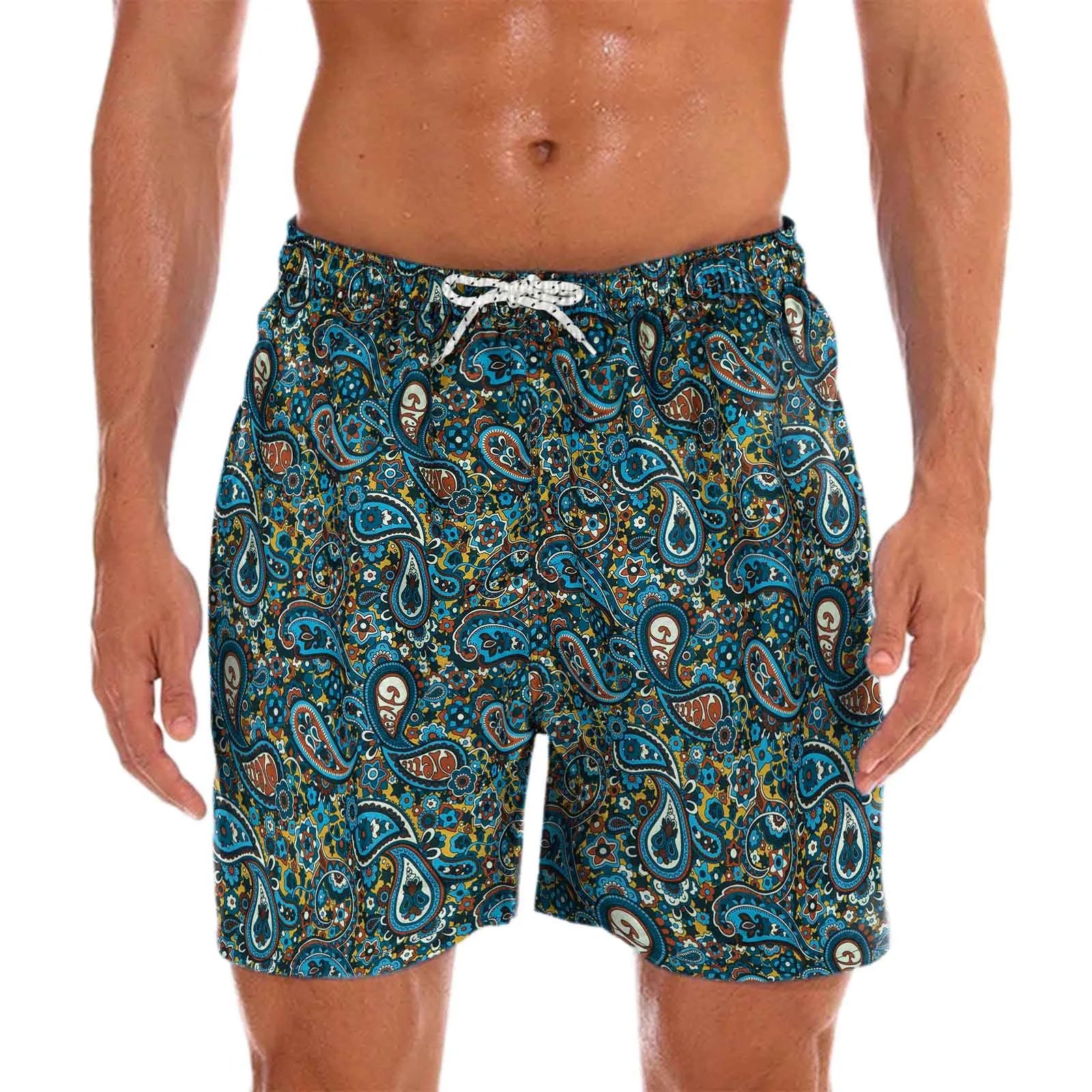 Colorful Men's Beach Shorts – Milo - Pexav
