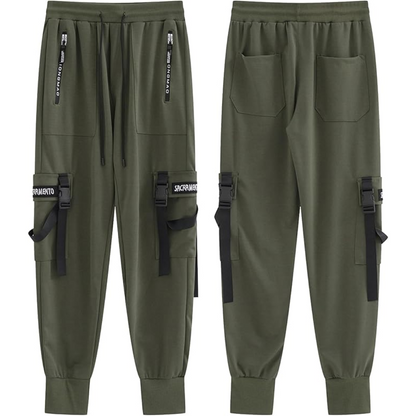 Men's Techwear Tactical Jogging Trousers - Robert-Black-XS-Nora Luxe
