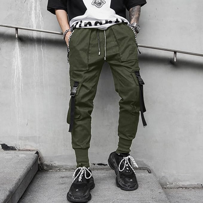 Men's Techwear Tactical Jogging Trousers - Robert-Black-XS-Nora Luxe