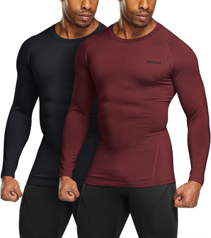 Men's Thermoshirt with Long Sleeves - Alex-Black-S-Nora Luxe