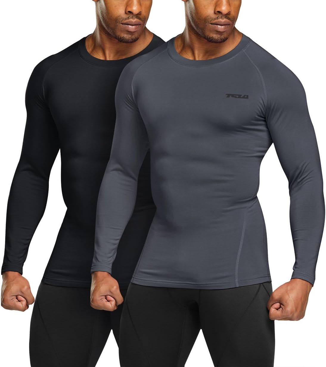 Men's Thermoshirt with Long Sleeves - Alex-Black-S-Nora Luxe