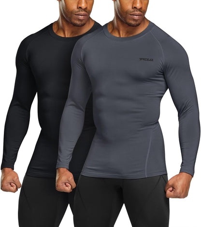 Men's Thermoshirt with Long Sleeves - Alex-Black-S-Nora Luxe