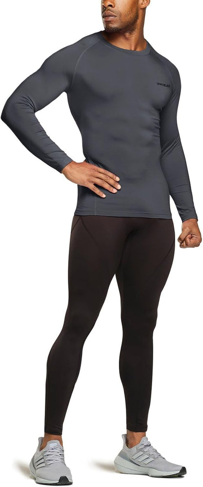 Men's Thermoshirt with Long Sleeves - Alex-Black-S-Nora Luxe