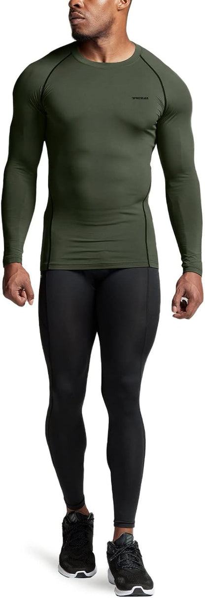 Men's Thermoshirt with Long Sleeves - Alex-Black-S-Nora Luxe