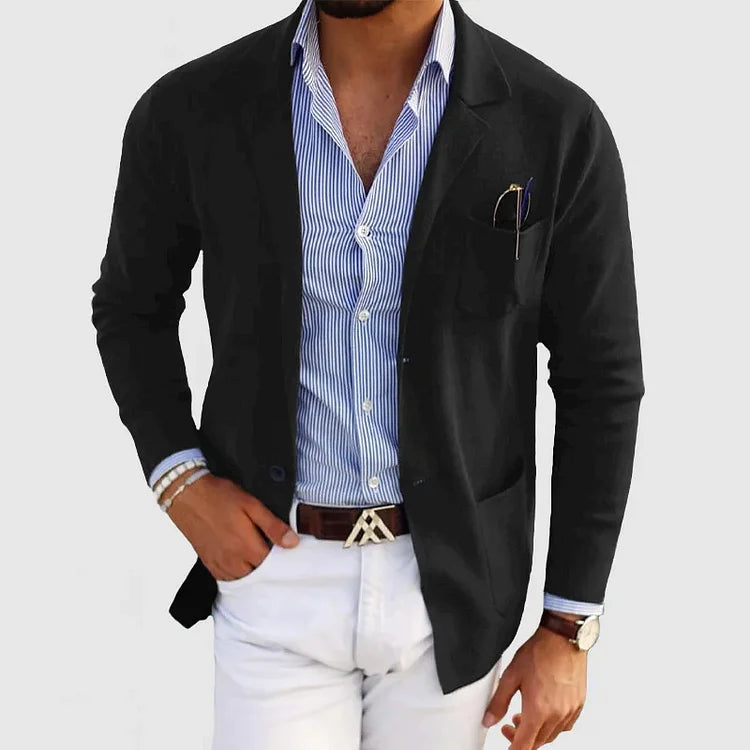 Men's Waistcoat with Style and Comfort - Milo-Black-XS-Nora Luxe