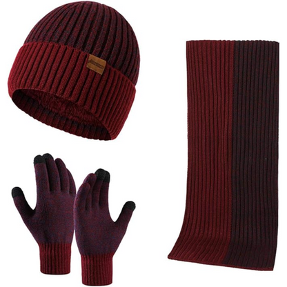 Warm Thermal Hat and Gloves Set for Men - Pexav