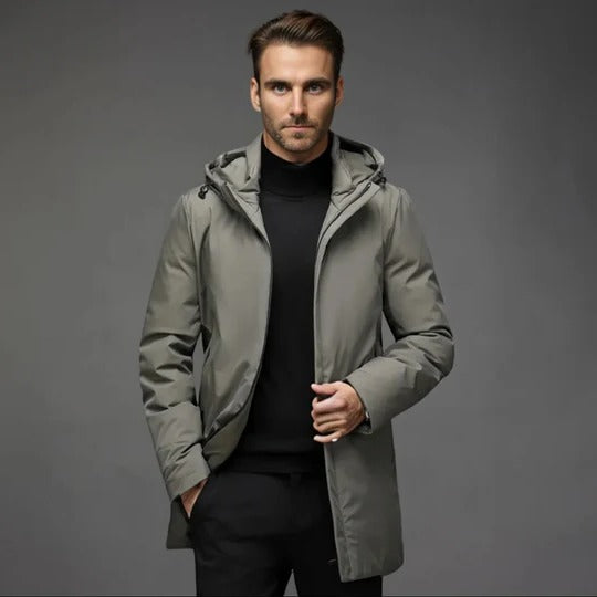 Warm Insulated Men's Parka Coat - Pexav