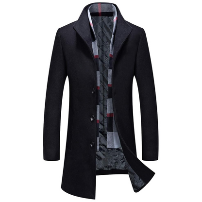 Warm Waterproof Mens Trench Coat - Pexav
