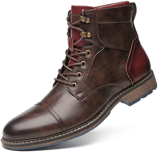 Classic Men's Ankle Boots with Lace-Up Closure