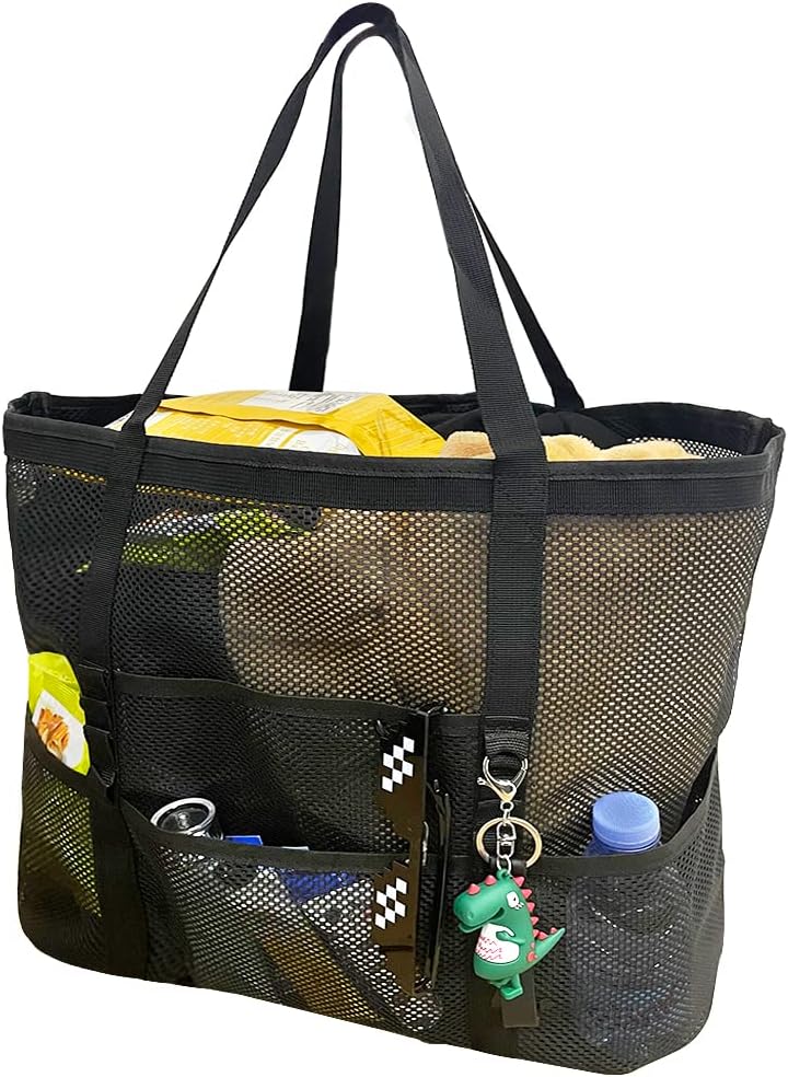 Collapsible Summer Beach Bag with Multiple Compartments - Pexav
