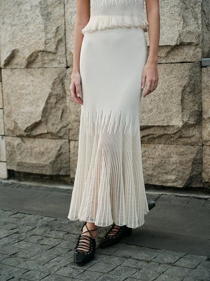 Flowy See Through Tiered Skirt