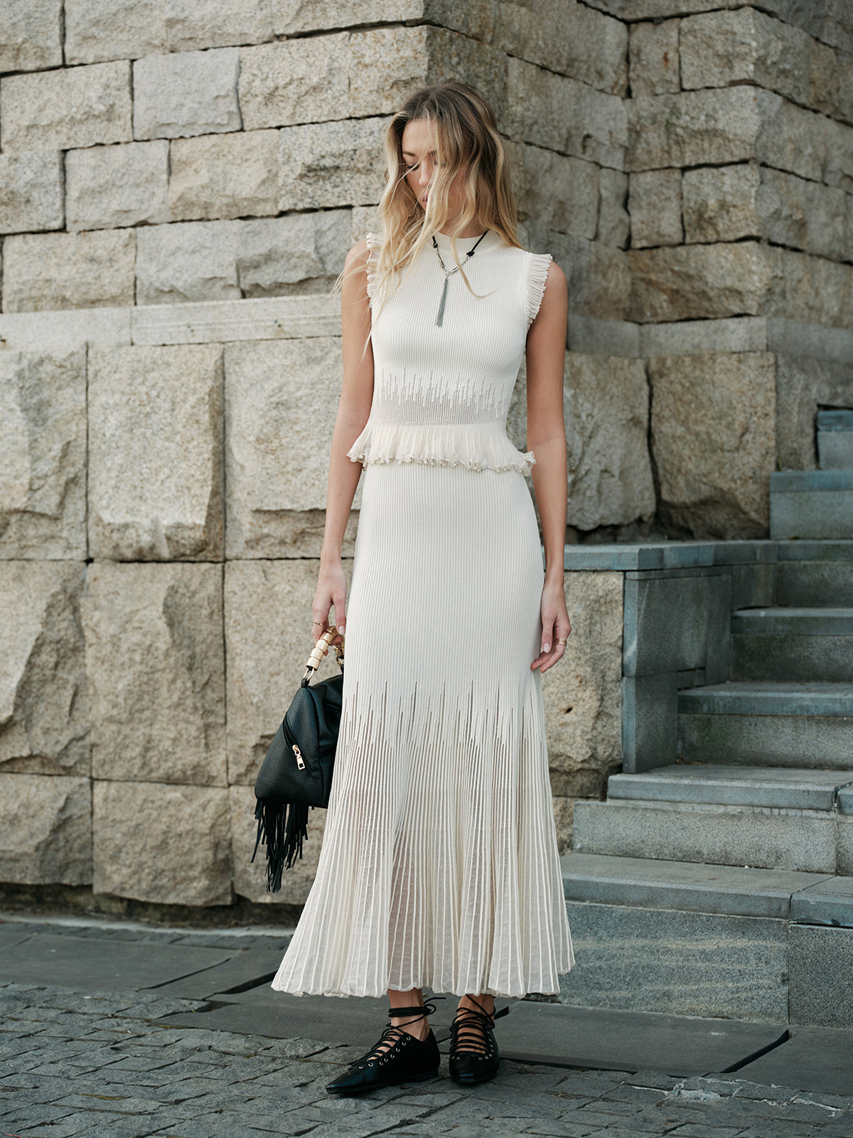 Flowy See Through Tiered Skirt