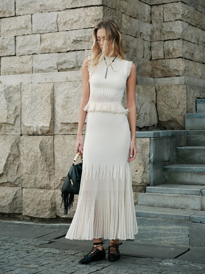 Flowy See Through Tiered Skirt