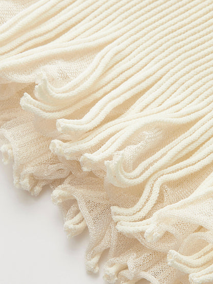 Flowy See Through Tiered Skirt