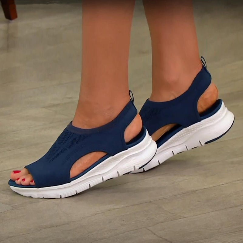 Mesh Plateau Sandals for Women – Nova-Blue-3-State of Style