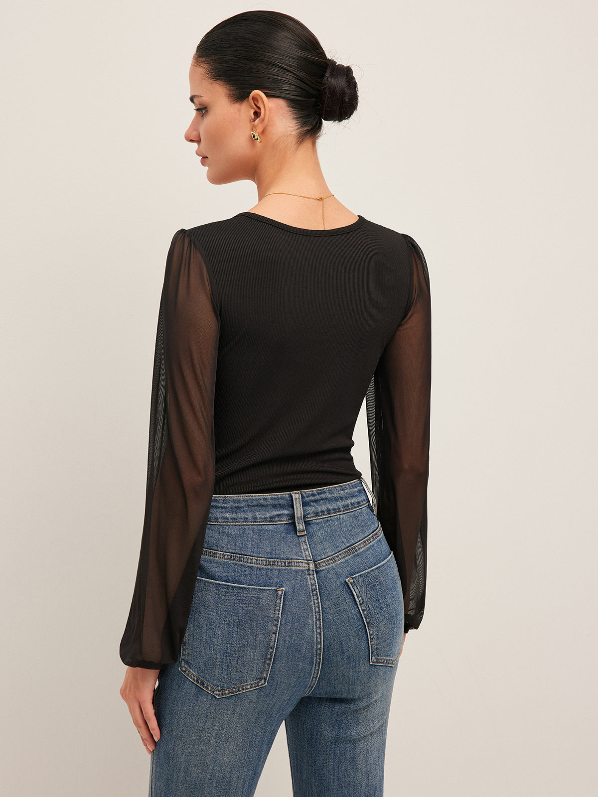 Breathable Fit Textured Bodysuit