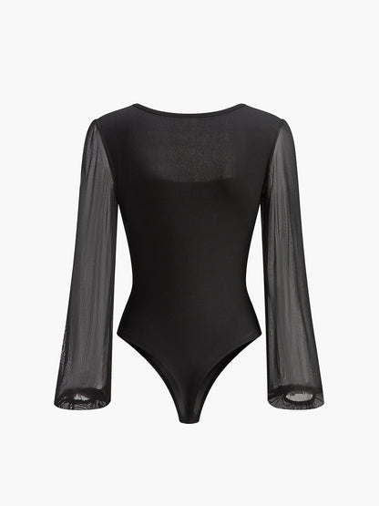 Breathable Fit Textured Bodysuit