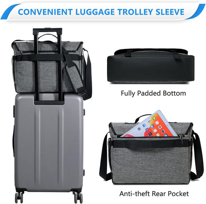 Durable Waterproof Laptop Messenger Bag with Adjustable Strap