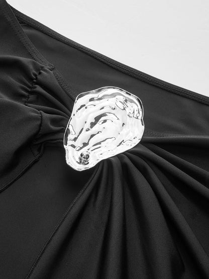 Chic Wrap Around Flowy Skirt