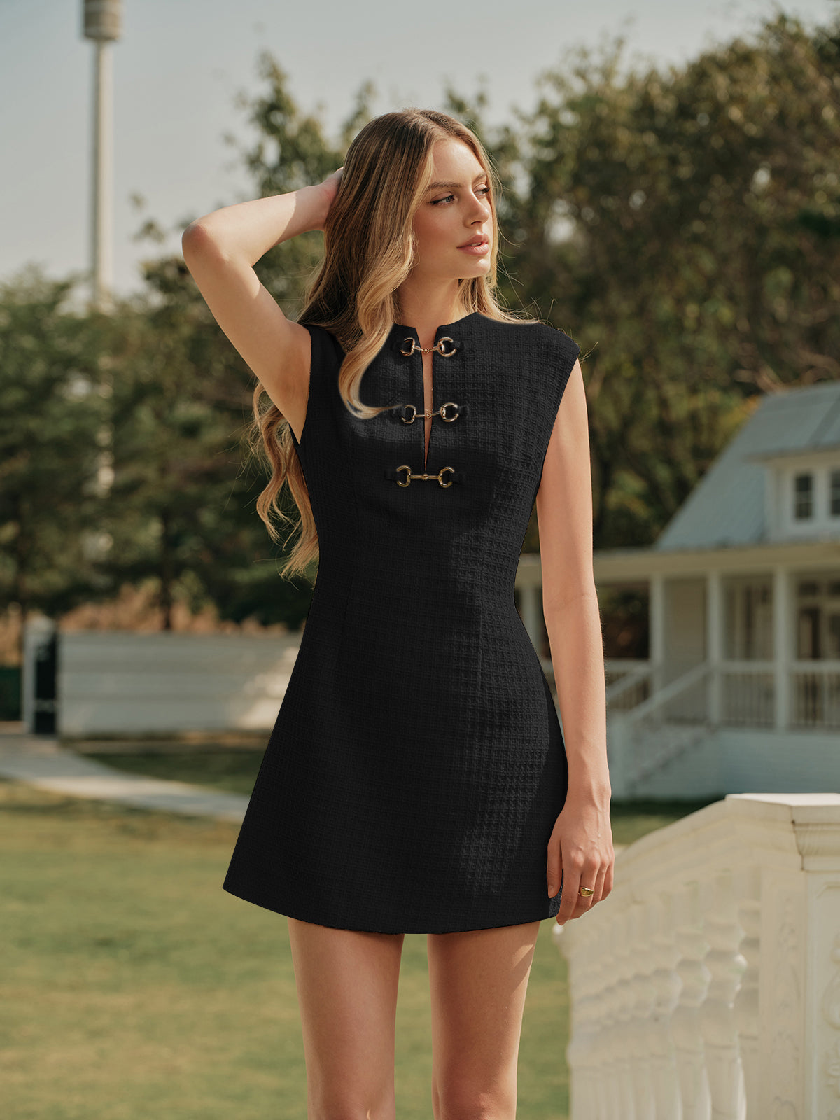 Classic Tweed Tank Summer Dress