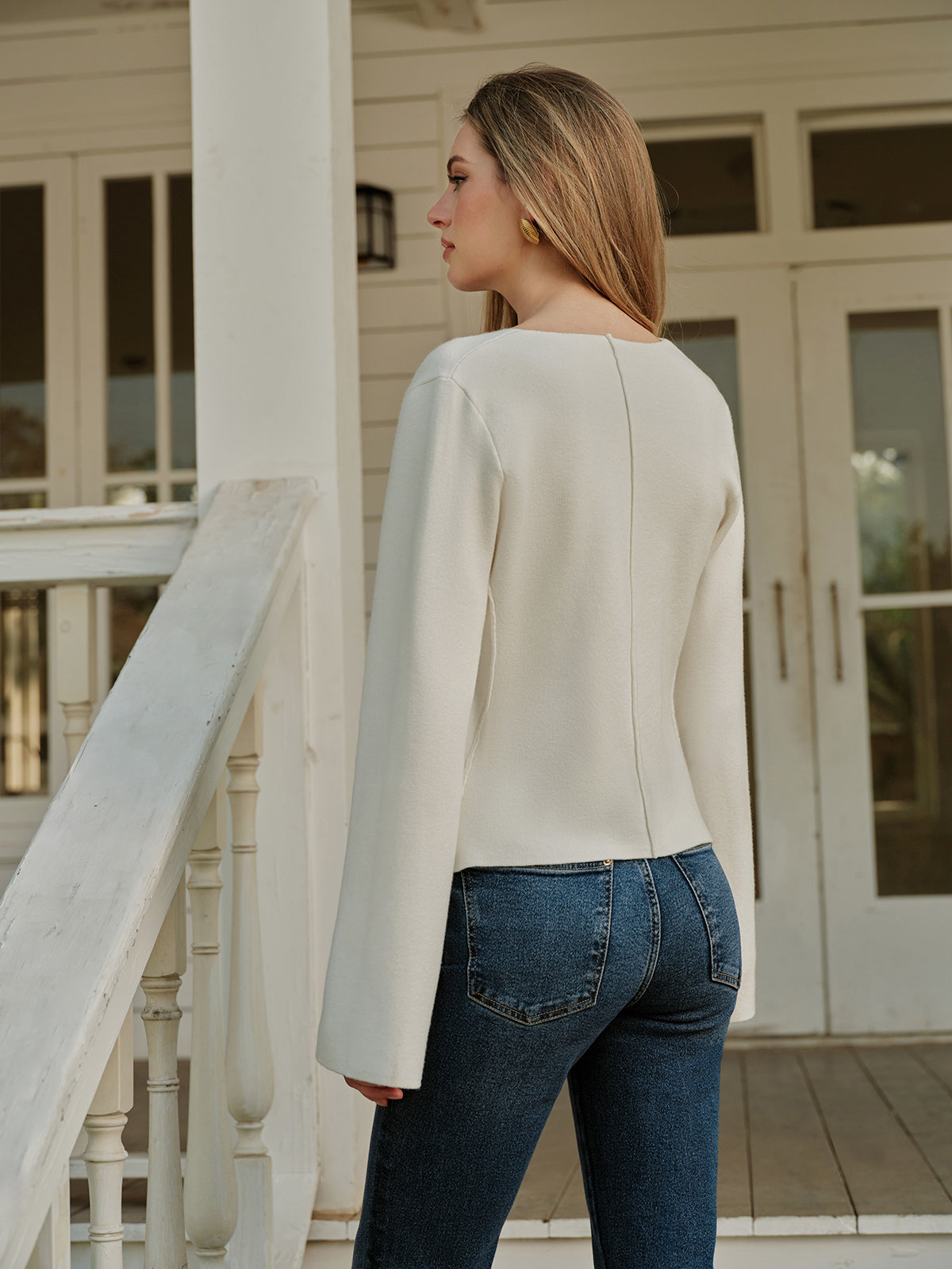 Classic Open Front Cardigan Sweater