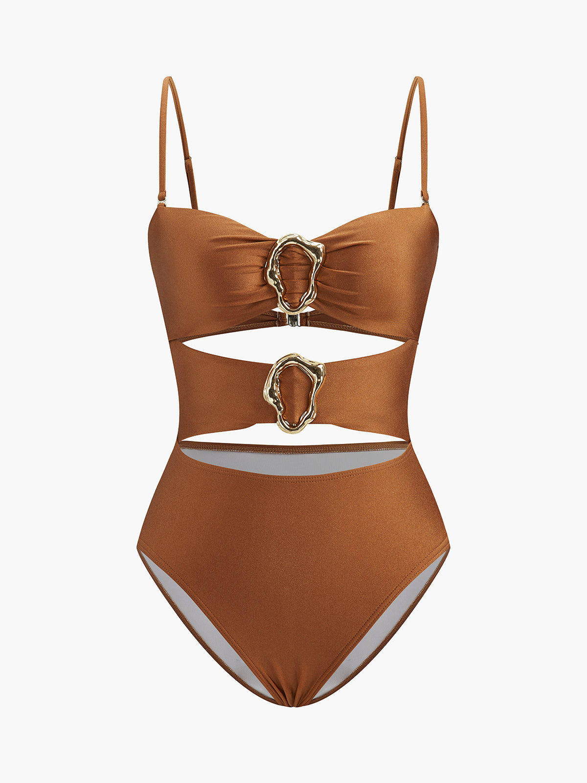 Chic Laser Cut Swimsuit Dress - Pexav