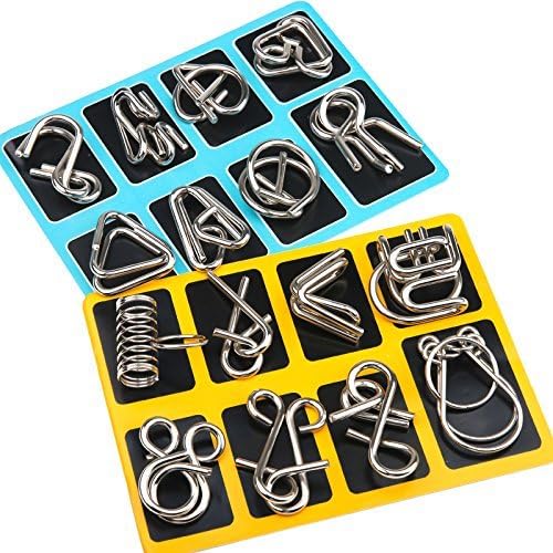 Challenging Stainless Steel Ring Puzzle Set - Pexav