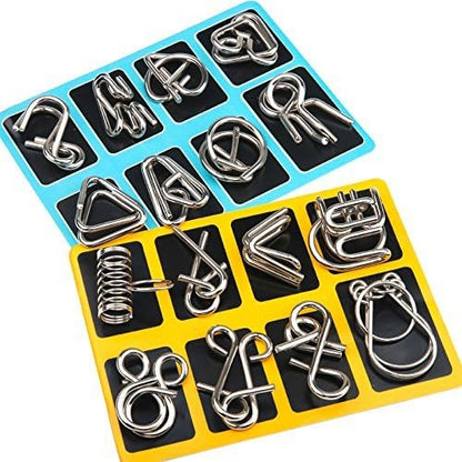 Challenging Stainless Steel Ring Puzzle Set - Pexav