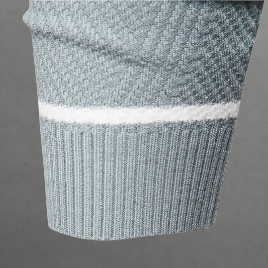 Image of Michael | Men's Striped Crew Neck Sweater