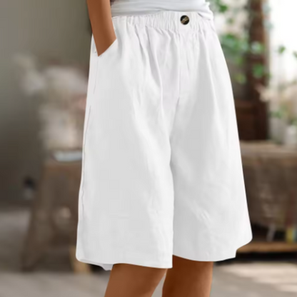 Image of Michele | Women's High-Waisted Culotte Shorts