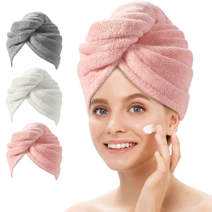 Microfiber Hair Towel Wrap – 3 Pack-Set 4-Nora Luxe