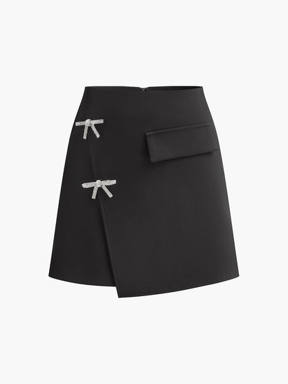High-Waisted Cute Zip Skirt