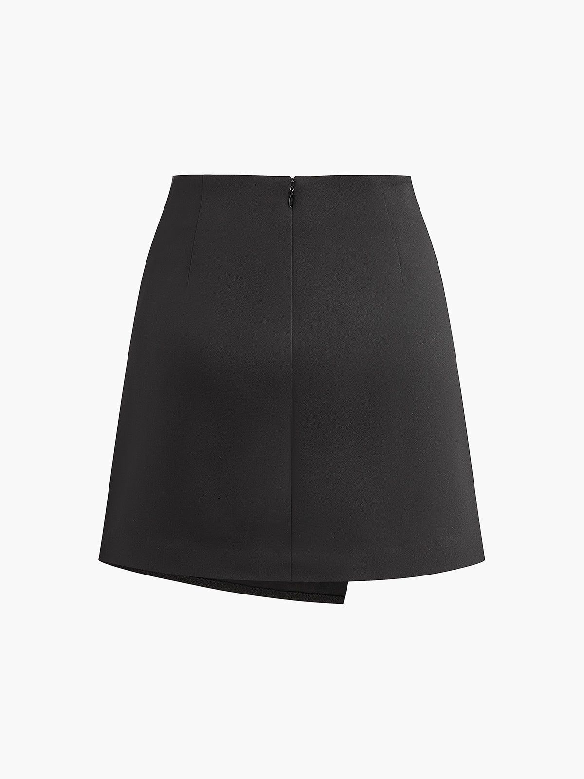 High-Waisted Cute Zip Skirt
