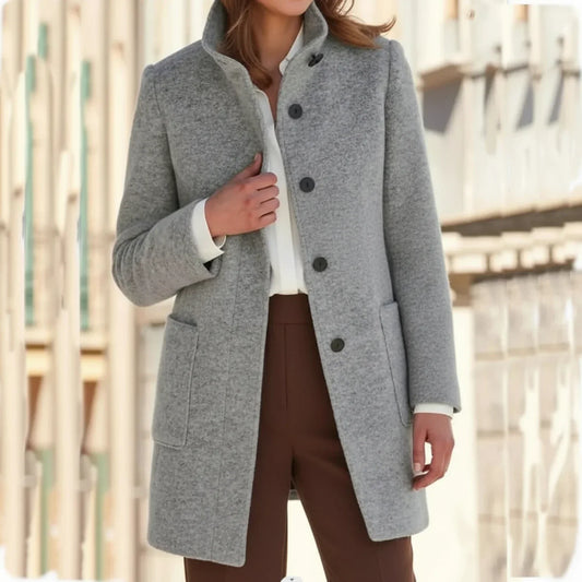Warm Knee Length Women's Winter Coat - Olytrend