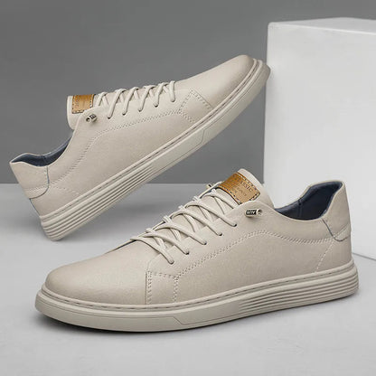 Milo | Classic Low Cut Mens Lace Sneakers - Olytrend