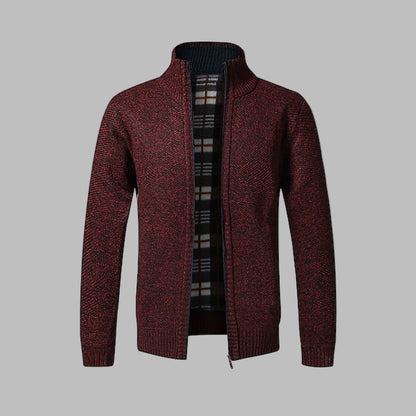 Trendy Crew Neck Knit Sweater for Men