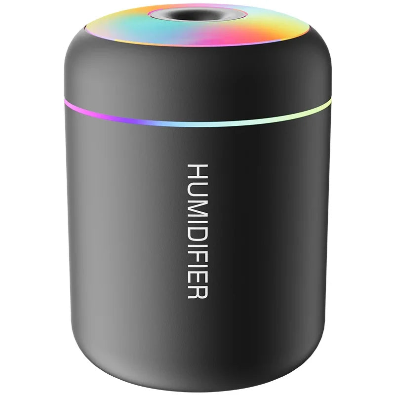 MINI AIR HUMIDIFIER WITH AROMATHERAPY - USB POWERED - PERFECT FOR CAR AND BEDROOM-Black-Nora Luxe