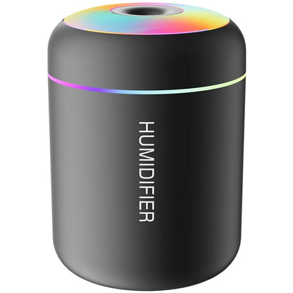 MINI AIR HUMIDIFIER WITH AROMATHERAPY - USB POWERED - PERFECT FOR CAR AND BEDROOM-Black-Nora Luxe