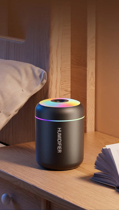 MINI AIR HUMIDIFIER WITH AROMATHERAPY - USB POWERED - PERFECT FOR CAR AND BEDROOM-White-Nora Luxe