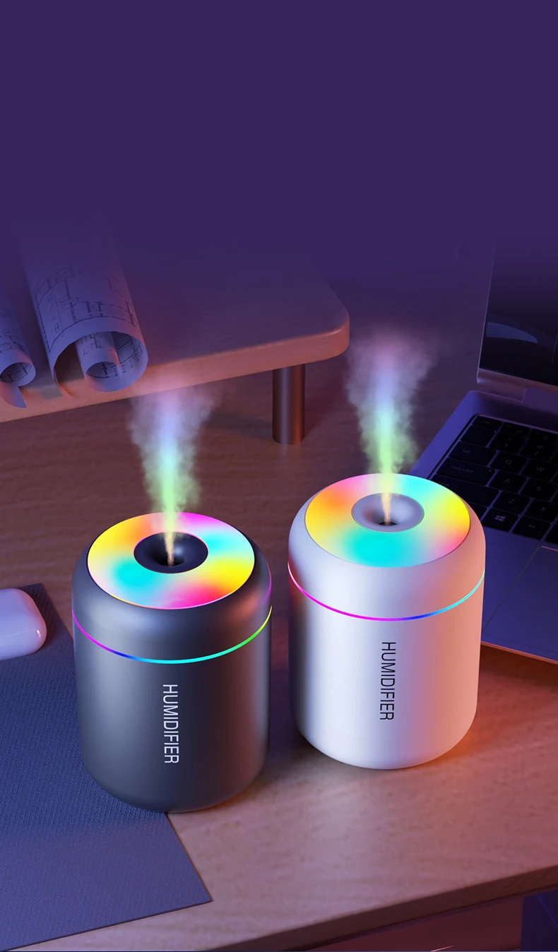 Compact Portable Humidifier with Essential Oil Diffuser - Pexav