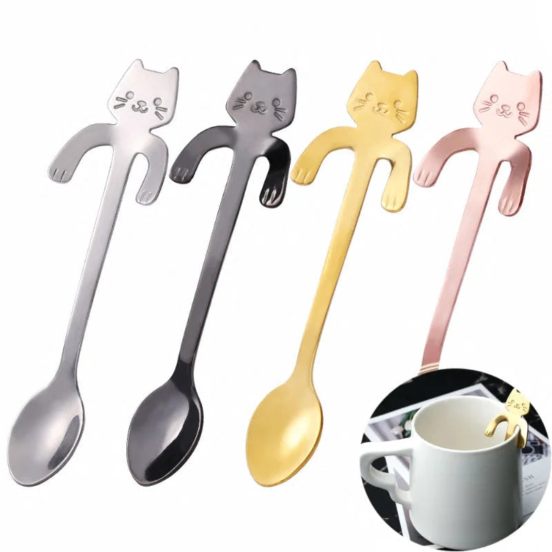 Small Kitty Stainless Steel Spoon - Pexav