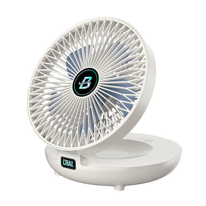 Mini Foldable Fan - CoolBreeze-White-Nora Luxe