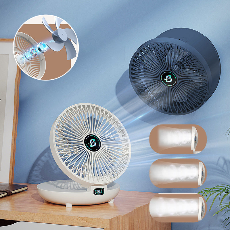 Mini Foldable Fan - CoolBreeze-White-Nora Luxe